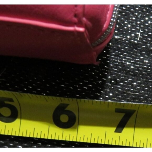 Dior Cosmetic Makeup Beauty Pouch Clutch Hot Pink D Embellished Zipper Charm - Picture 8 of 12